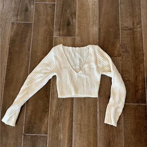 Cream cropped sweater